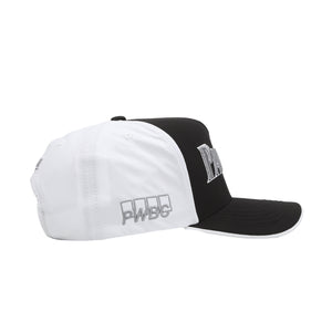 Golf P-Frame 5-Panel Snapback - Black/White