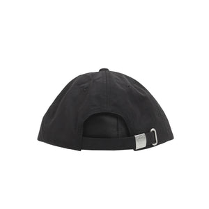 6 Panel Nylon Cap - Black