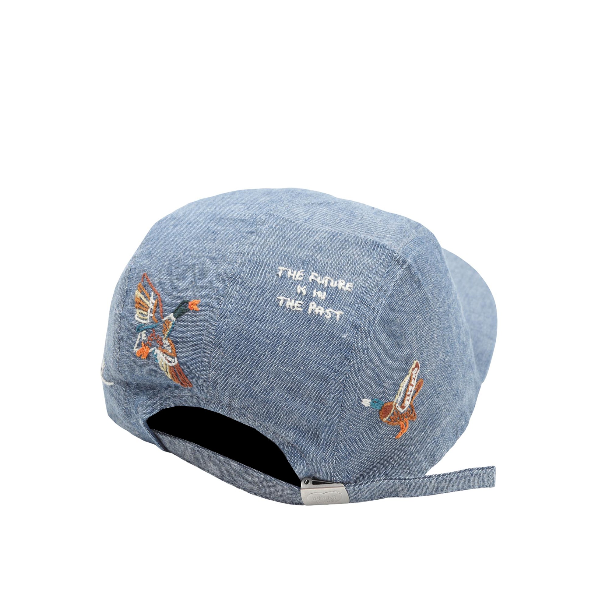 4 Panel Chambray Cap - Blue – Supply Store
