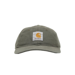 Canvas 6-Panel Cap-Leaf/White stone washed