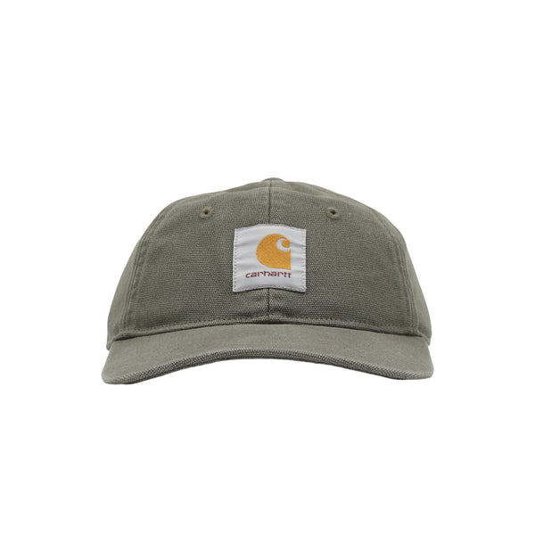 Canvas 6-Panel Cap-Leaf/White stone washed