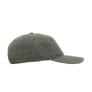 Canvas 6-Panel Cap-Leaf/White stone washed