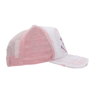 Om Distressed Trucker - White