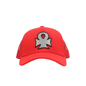 Iron Ankh Hat - Red