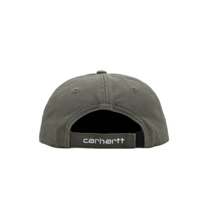 Canvas 6-Panel Cap-Leaf/White stone washed