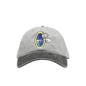 Fuck You Embroidered 6 Panel Hat - Grey