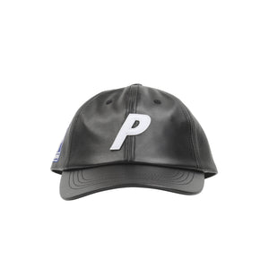 Faux Leather P 6-Panel - Black