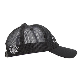 6 Panel Always Quirky Mesh Cap - Black