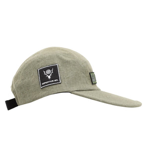 5 Panel Cap Herringbone - Olive