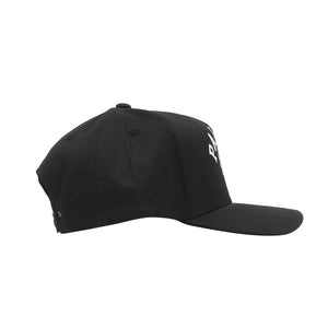 Bulldog P Frame 5-Panel Snapback - Black