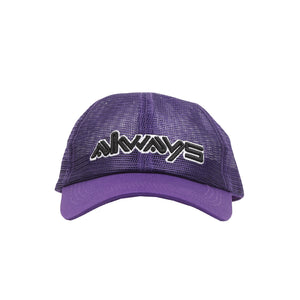 6 Panel Always Quirky Mesh Cap - Purple