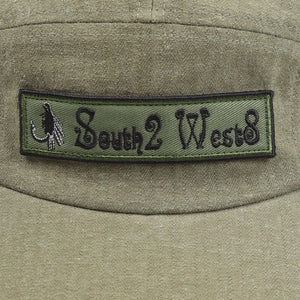 5 Panel Cap Herringbone - Olive