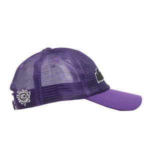 6 Panel Always Quirky Mesh Cap - Purple