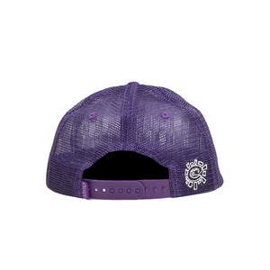 6 Panel Always Quirky Mesh Cap - Purple