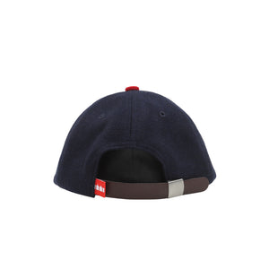 Wool Digi Cat Ball Cap - Navy/Red