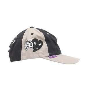 Mixed 6 Panel Hat - Grey/Black