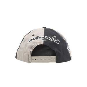 Mixed 6 Panel Hat - Grey/Black