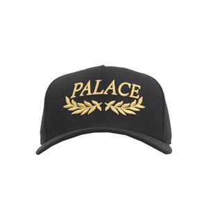 Laurel P Frame 5-Panel Snapback Black