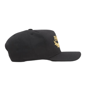 Laurel P Frame 5-Panel Snapback Black