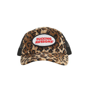 Pitch Logo Leopard Trucker Hat  - Leopard