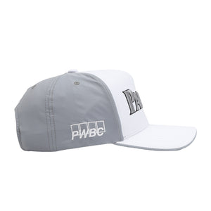 Golf P-Frame 5-Panel Snapback - White/Grey