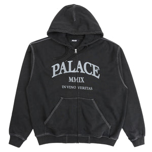 TRIPLE STITCH VERITAS ZIP HOOD  - BLACK