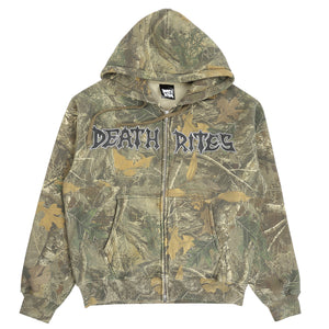 Script Zip Hooded Sweater - Tree Camo