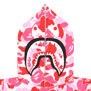 ABC Camo 2nd Shark Zip Hoodie - Pink