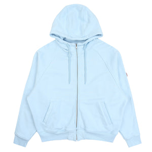Solid Big Heavy Zip Hoody - Blue