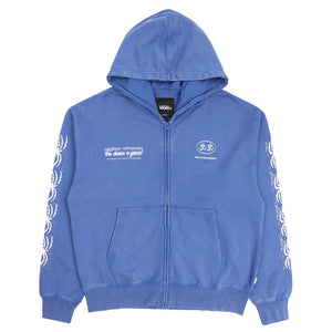 Ed Davis Zip Up Hoodie - True Blue