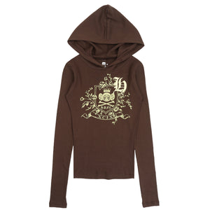 REM Rugby Baby Rib Hoodie - Brown