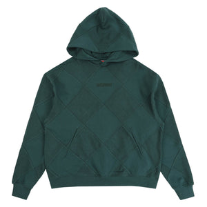 Diamond Terry Hooded Sweatshirt - Forest