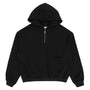 1/3 Zip Hoodie - Black
