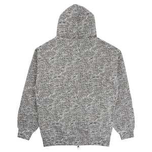 Burnt Sticker Zipped Hoodie - AOP