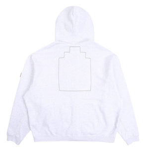 Solid Loose Zip Hoody - Grey