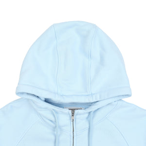 Solid Big Heavy Zip Hoody - Blue
