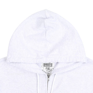Solid Loose Zip Hoody - Grey