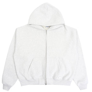 Unisex Zip Hood - Grey Marl