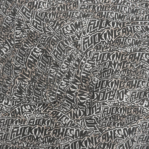 Burnt Sticker Zipped Hoodie - AOP