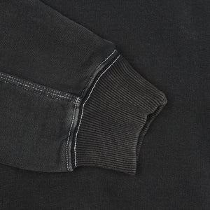 TRIPLE STITCH VERITAS ZIP HOOD  - BLACK