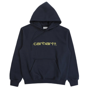 Hooded Carhartt Sweat - Deep Night / Gentle Green