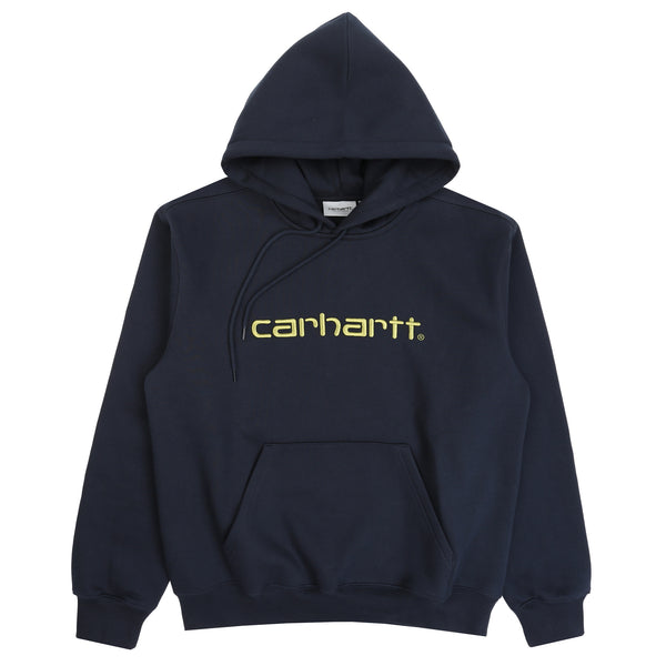 Hooded Carhartt Sweat - Deep Night / Gentle Green