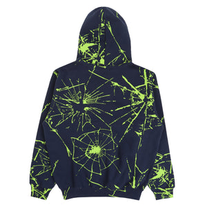 Shattered Zip Hoodie - Navy
