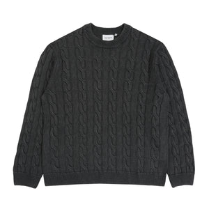 Carter Sweater - Black garment dyed