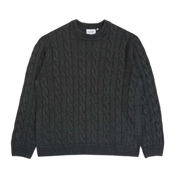 Carter Sweater - Black garment dyed