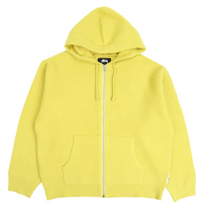 TEXTURED ZIP HOODED SWEATER