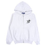 B Logo Zip Hoodie - Ash