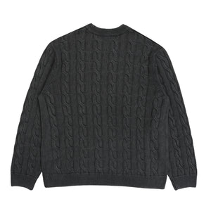 Carter Sweater - Black garment dyed