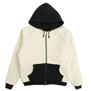 Reversible Zip Hoodie - Black/Stone