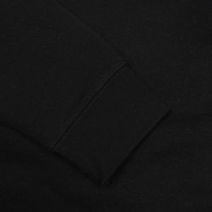 Spike Repeat Embroidered Hoodie - Black